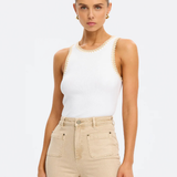Tallulah Spliced Tank (Ivory/Tan)