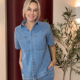 Pia By Frankie Denim Set (Mid Blue)