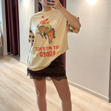 Satin Lace Skirt (Chocolate)