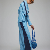 Libby Cotton Stripe Shirt (Sky Blue Stripe)