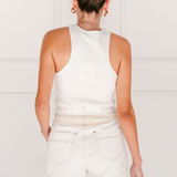 Zali Denim Short White