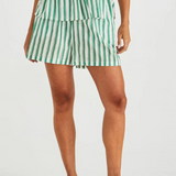 Seraphina Shorts (Green Stripe)