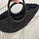 Sophia Bag (Black Raffia)