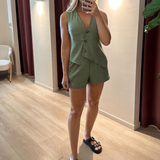 Mariam Vest Top and Shorts Set