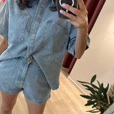 Bianca By Frankie Denim Set (Light Blue)