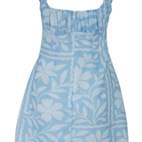 Leila Mini Dress (Blue)