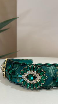 Eleanor Jewel Headband (Emerald)