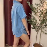 Pia By Frankie Denim Set (Mid Blue)