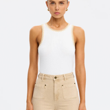 Tallulah Spliced Tank (Ivory/Tan)