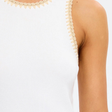 Tallulah Spliced Tank (Ivory/Tan)