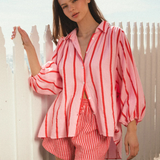 Candy Pinstripe Shirt (pink/red)