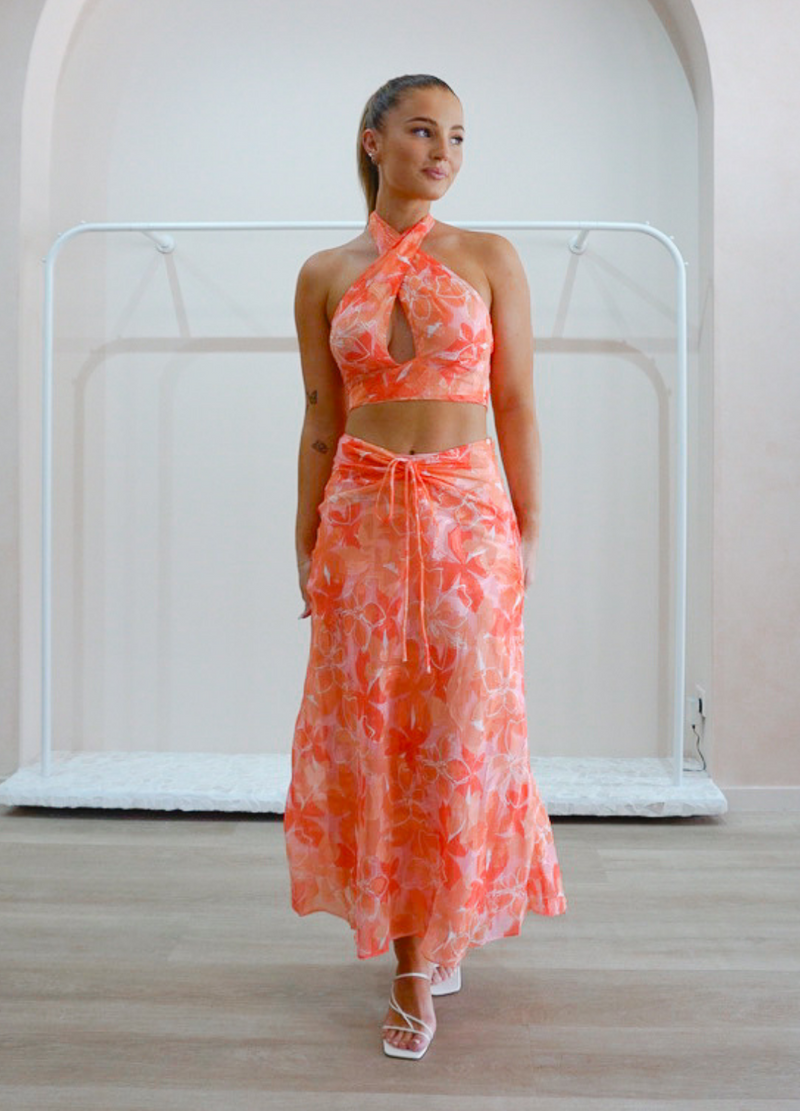 Malibu Top & Skirt Set