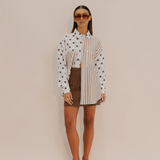 Heron Shirt - Sable Print