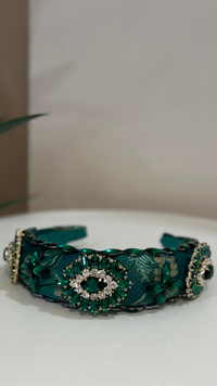 Eleanor Jewel Headband (Emerald)
