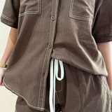 Freya Overstitch Set (brown)