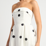 Audrey Polkadot Midi Dress
