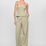 Margot Wide Leg Pant (Pistachio)
