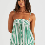 Seraphina Cami (Green Stripe)
