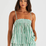 Seraphina Cami (Green Stripe)