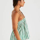 Seraphina Cami (Green Stripe)