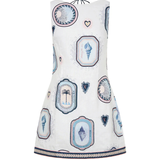 Alessia Mini Dress (Cream/Navy)