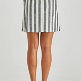 Nevada Skirt (Cream Black Stripe)