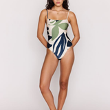 Azure Scoop Back One-piece Swimsuit