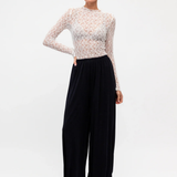Sandra Long Lace Top (White)
