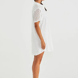 Stevia Shirt Dress (Ivory)