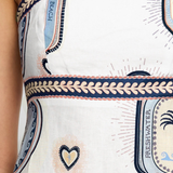 Alessia Maxi Dress (Cream/Navy)