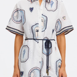 Alessia Playsuit (Cream/Navy)