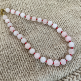 Lola Beaded Necklace - Pink & Red