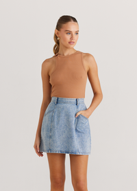 Kylie Denim Skirt (Washed)