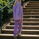 Bisous Stripe Shirt (Violet)