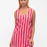 Renata Dress (Pink Stripe)