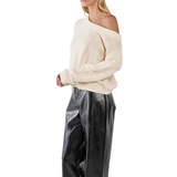 Kiara Asymmetric Knit (Cream)