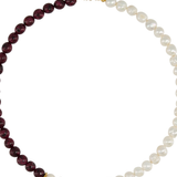 Garnet & Pearl Necklace