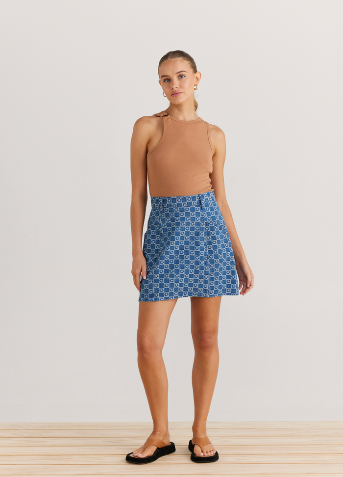 Kylie Denim Skirt (Daisy)