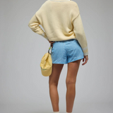 Libby Cotton Stripe Short (Sky Blue Stripe)