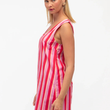 Renata Dress (Pink Stripe)