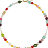 Multi-Stone Beaded Necklace