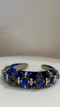 Anastasia Jewel Headband (Sapphire)