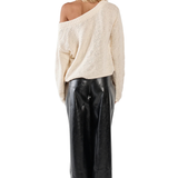 Kiara Asymmetric Knit (Cream)