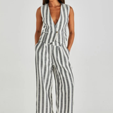 Nevada Pant (Cream Black Stripe)