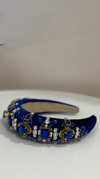 Anastasia Jewel Headband (Sapphire)
