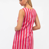 Renata Dress (Pink Stripe)