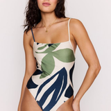 Azure Scoop Back One-piece Swimsuit