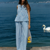 Aziza Pant (Blue/White Stripe)