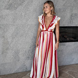 Frankie Maxi Dress (Candy Stripe)