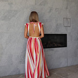 Frankie Maxi Dress (Candy Stripe)